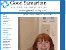 Tablet Screenshot of goodsamhwc.org